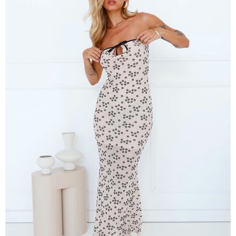 Lioness Women's Illuminating Strapless Maxi Dress Size XL - Picture 8 of 9
